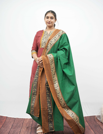 South Cotton Kurti and Dupatta