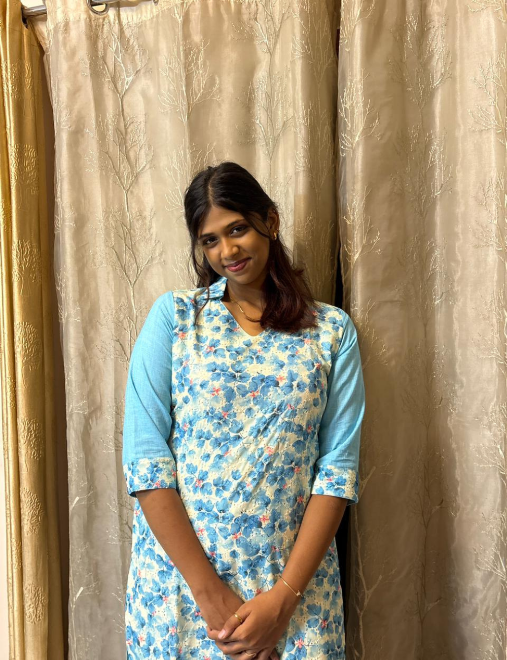 Hakoba Kurthi with Premium Cotton Back Panel