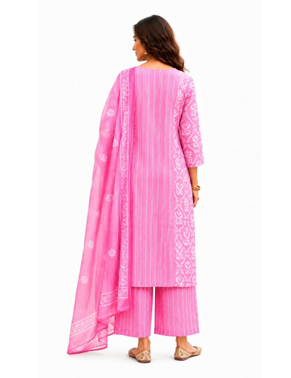 Blush Charm – Jaipur Cotton Straight-Cut Suit Set