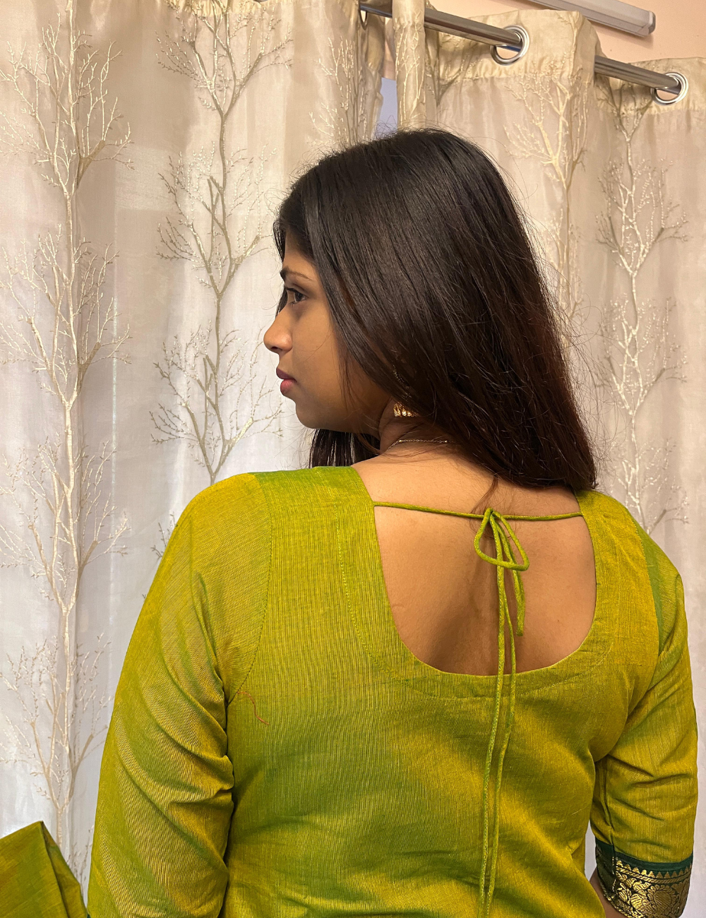 Kanchi Cotton Zari Salwar Set – Green