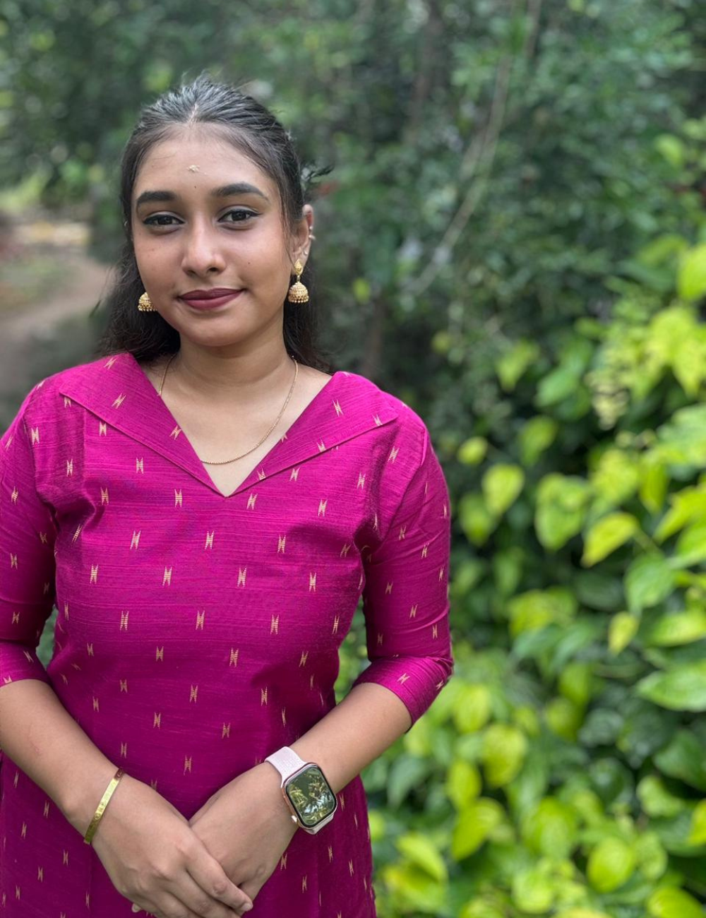 Majenta Rawsilk Kurti
