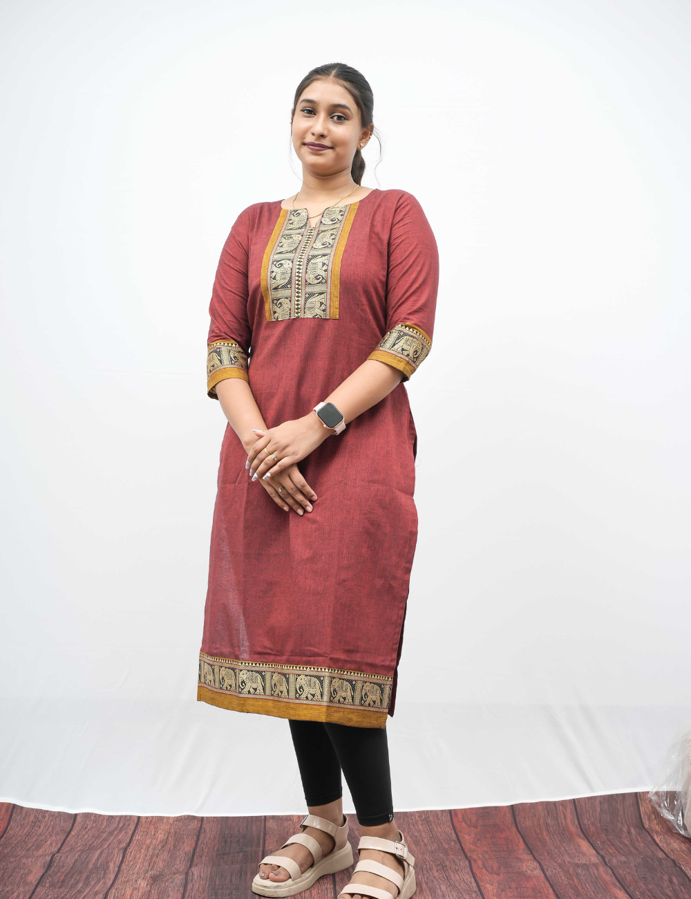 South Cotton Kurti and Dupatta